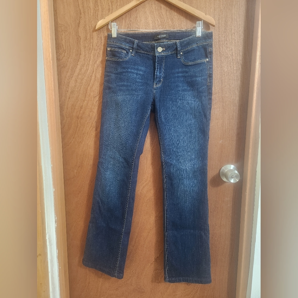 White House | Black Market Boot Leg Dark Blue Jeans